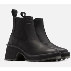 SOREL Hi-Line Heel Chelsea Women’s Black Boots Sz 9.5 NEW
